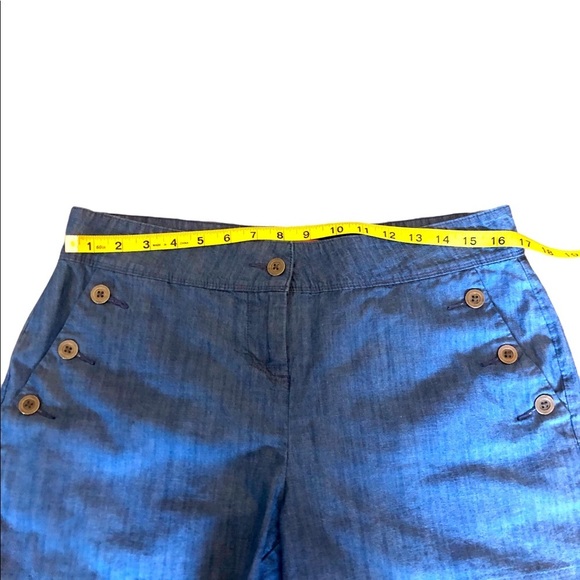 Isaac Mozrahi New York Cotton Mid Rise mid thigh Wide Leg Shorts size 10 - Picture 8 of 8